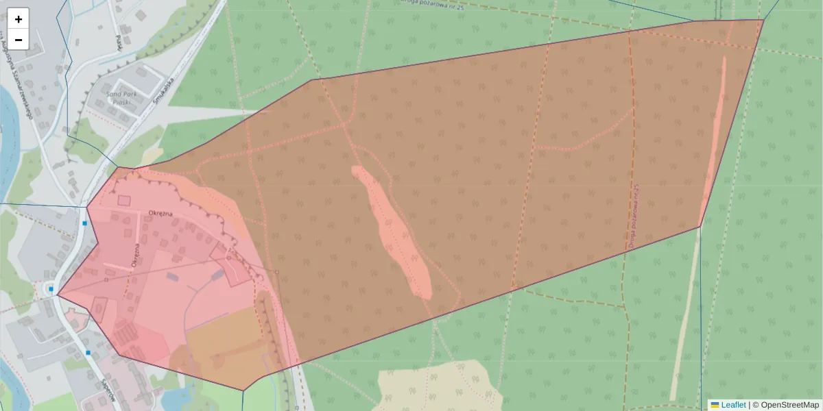 Szczegółowa mapa kodu pocztowego 85-550 z granicami, sąsiednimi kodami pocztowymi i urzędami pocztowymi