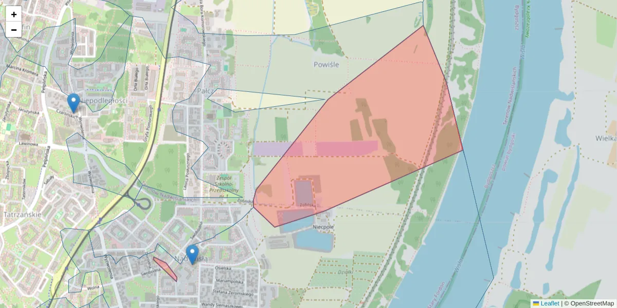 Szczegółowa mapa kodu pocztowego 85-799 z granicami, sąsiednimi kodami pocztowymi i urzędami pocztowymi
