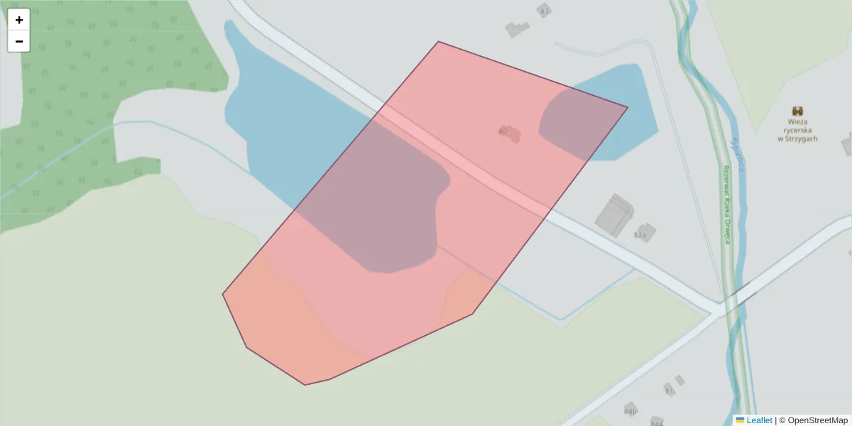 Szczegółowa mapa kodu pocztowego 87-310 z granicami, sąsiednimi kodami pocztowymi i urzędami pocztowymi