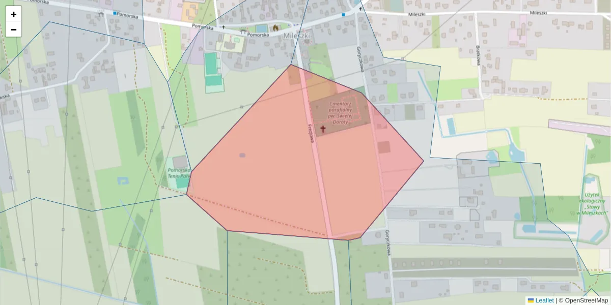 Szczegółowa mapa kodu pocztowego 91-001 z granicami, sąsiednimi kodami pocztowymi i urzędami pocztowymi