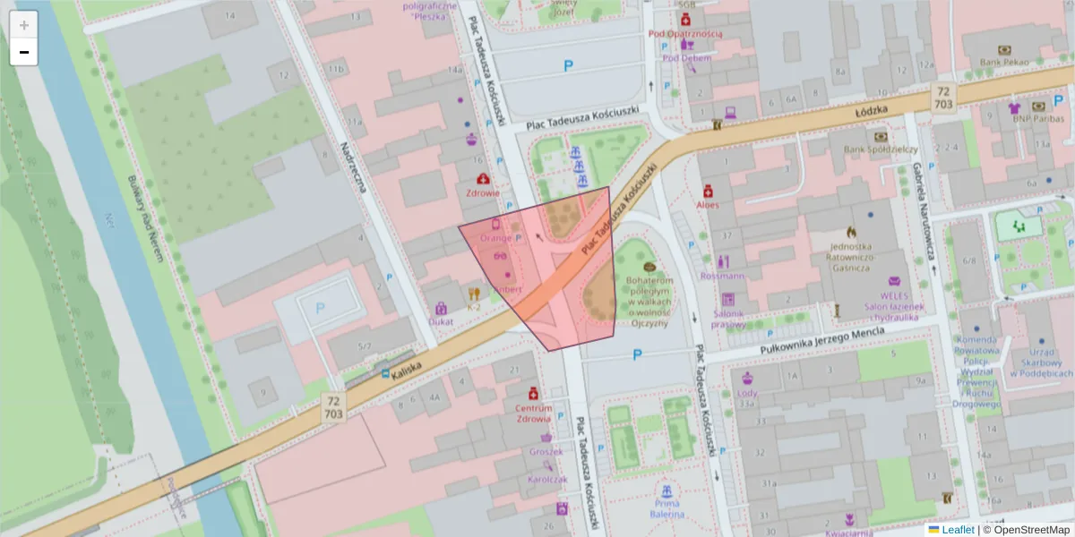 Szczegółowa mapa kodu pocztowego 91-200 z granicami, sąsiednimi kodami pocztowymi i urzędami pocztowymi
