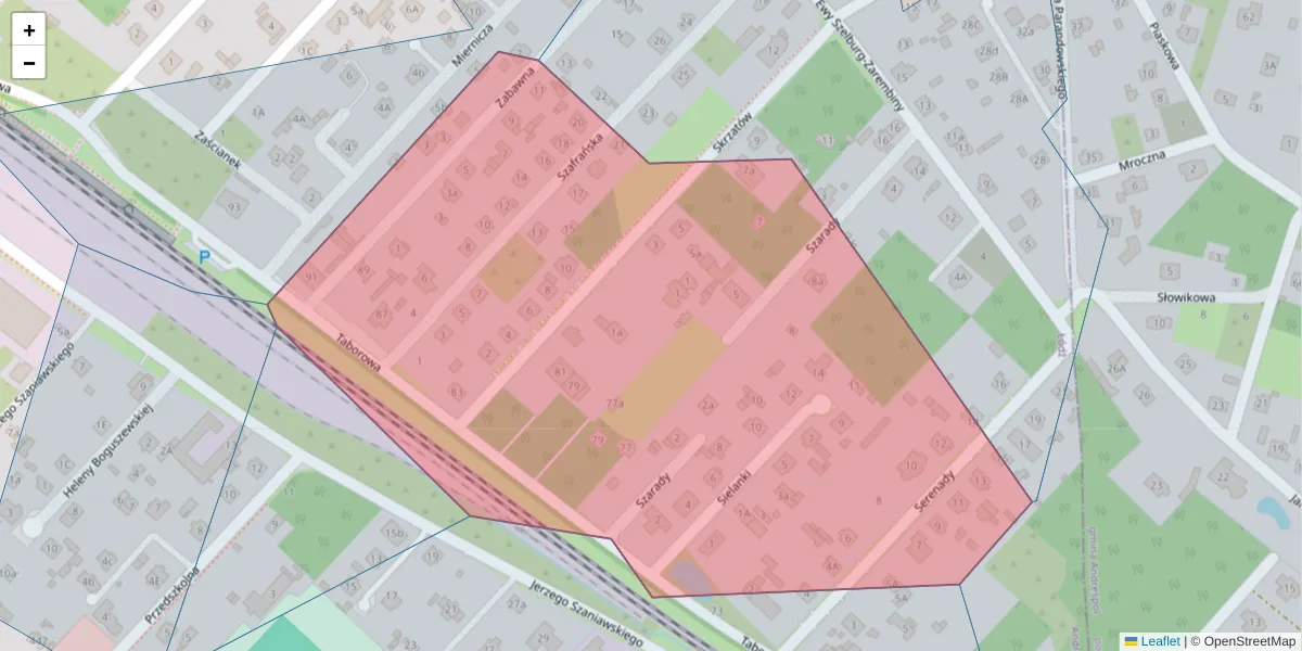Szczegółowa mapa kodu pocztowego 92-605 z granicami, sąsiednimi kodami pocztowymi i urzędami pocztowymi
