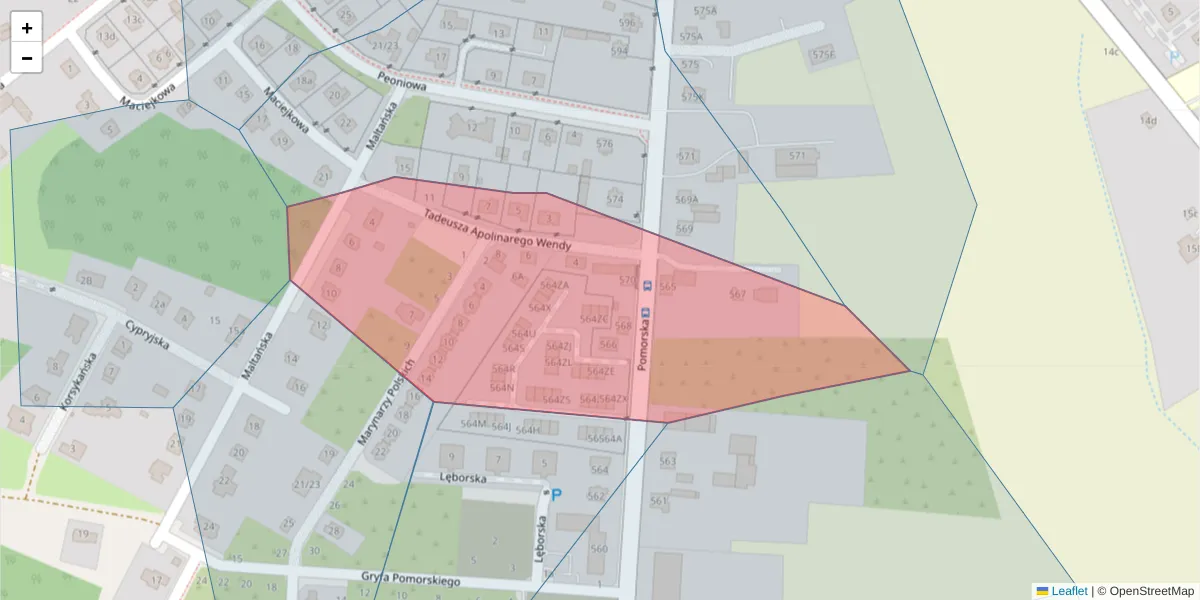 Szczegółowa mapa kodu pocztowego 92-731 z granicami, sąsiednimi kodami pocztowymi i urzędami pocztowymi