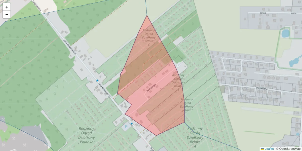 Szczegółowa mapa kodu pocztowego 92-782 z granicami, sąsiednimi kodami pocztowymi i urzędami pocztowymi