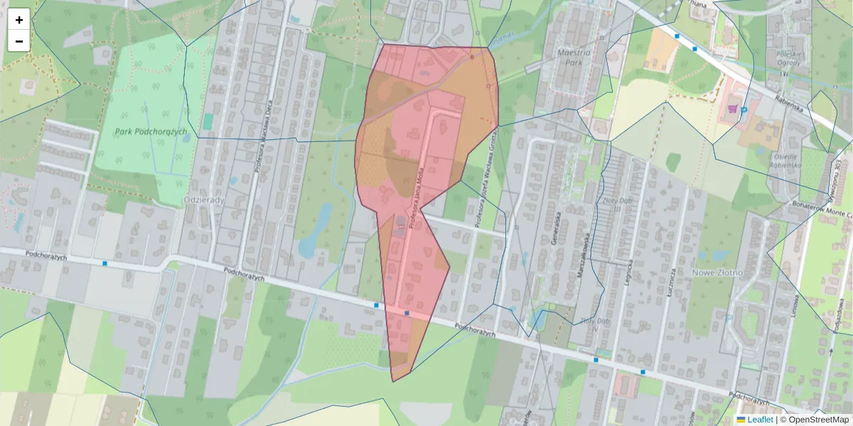 Szczegółowa mapa kodu pocztowego 94-254 z granicami, sąsiednimi kodami pocztowymi i urzędami pocztowymi