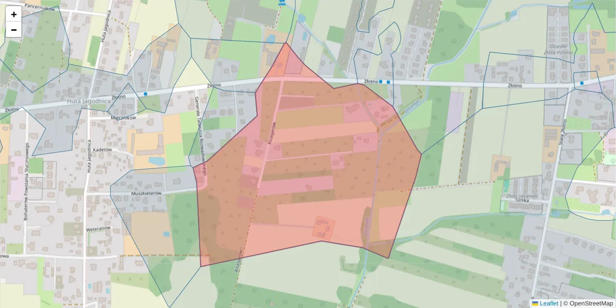 Szczegółowa mapa kodu pocztowego 94-330 z granicami, sąsiednimi kodami pocztowymi i urzędami pocztowymi