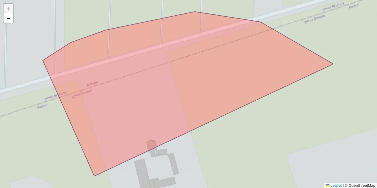 Szczegółowa mapa kodu pocztowego 95-062 z granicami, sąsiednimi kodami pocztowymi i urzędami pocztowymi