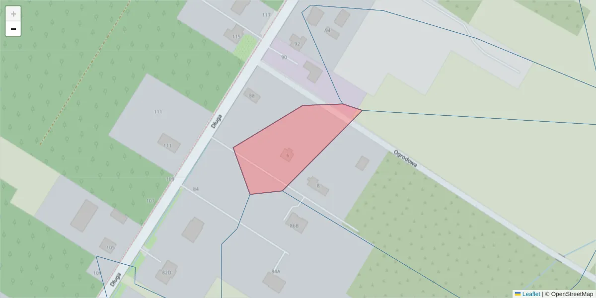 Szczegółowa mapa kodu pocztowego 95-400 z granicami, sąsiednimi kodami pocztowymi i urzędami pocztowymi