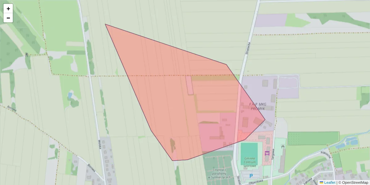 Szczegółowa mapa kodu pocztowego 99-338 z granicami, sąsiednimi kodami pocztowymi i urzędami pocztowymi